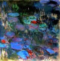 Water Lilies Reflections of Weeping Willows right half Claude Monet